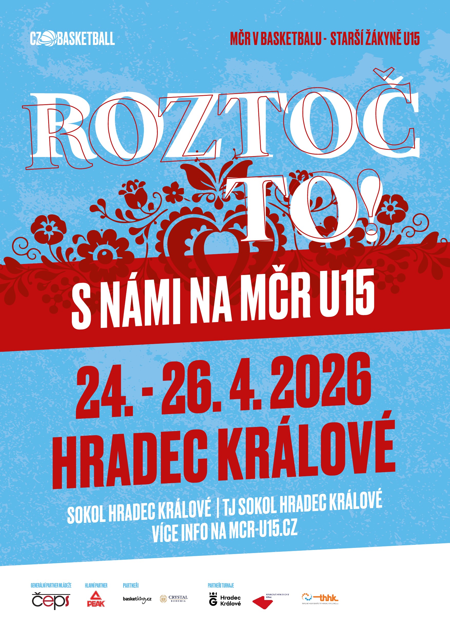 Plakát MČR U15 2026